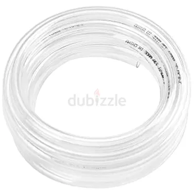 25ft x 1 inch ID Clear Vinyl Tubing, Flexible Hybrid PVC Hose