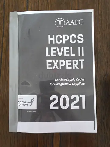 HCPCS Level II Expert 2021 (AAPC) - Service/Supply Codes for Caregivers