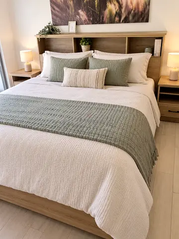 King size bed with mattress