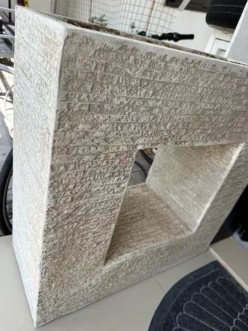 2 * Large square textured outdoor planter - light grey, very high quality