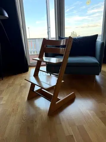 Adjustable Wooden High Chair Stokke Tripp Trapp Good Condition
