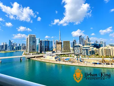 2 Bedroom + Maid | Full Canal & Burj Khalifa View | Ready to Move | AED 115,000