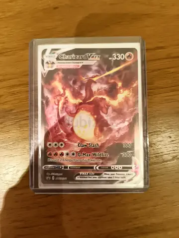 Charizard VMAX Pokémon Card (Sleeved) - Single Collectible Card