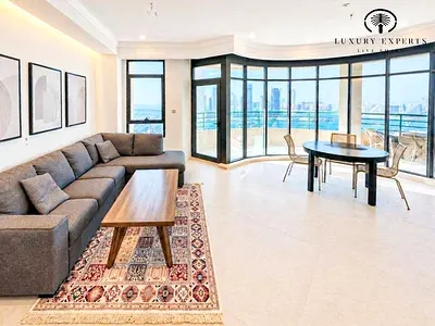 Sea View | Upgraded | Furnished 2BR+Study