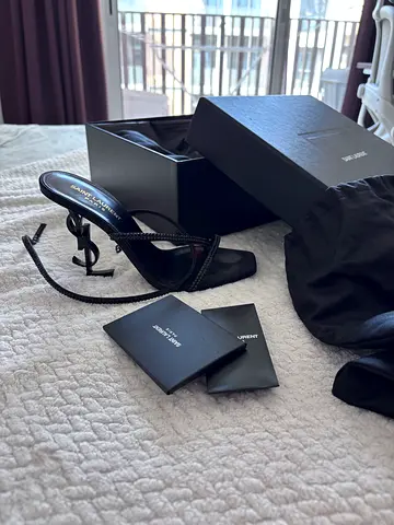 Saint Laurent Black Leather - Size 38, Good Condition