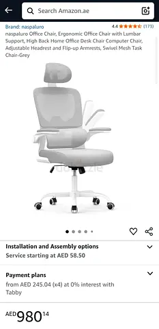 Office Chair with Lumbar Support