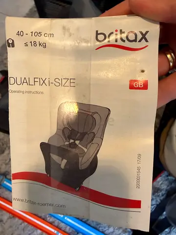 Britax Dualfix i-Size Rotating Car Seat (manual included)