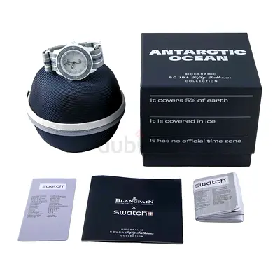 Swatch x Blancpain Scuba Fifty Fathoms Antarctic Ocean Full set and never worn