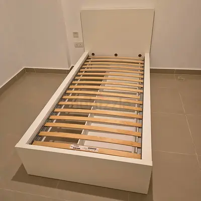 Ikea malam single bed (90*200)with 2 storage drawers underneath and an IKEA mattress ✨