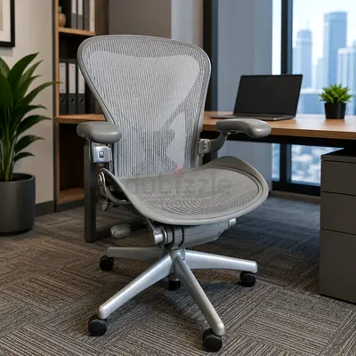 Herman Miller Ergonomic Mesh Office Chair — Adjustable, Good Condition