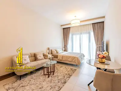 استوديو فاخر اول ساكن بمطبخ منفصل مع بلكونه مفتوحه. مفروش بالكامل✨عجمان الزوراء. للإيجار الشهري.الإيجار يشمل الفواتير والإنترنت وموقف