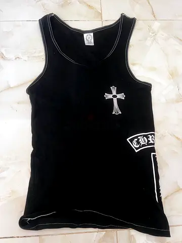 chrome hearts cross tank top