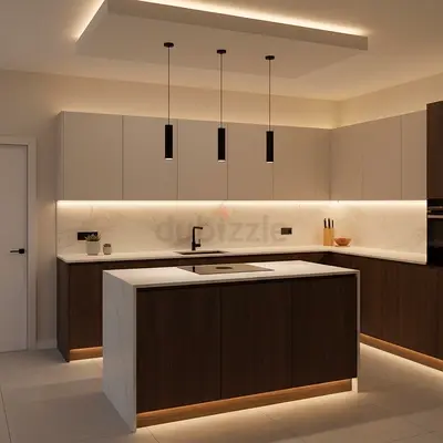 Modern Island and Ambient Lighting