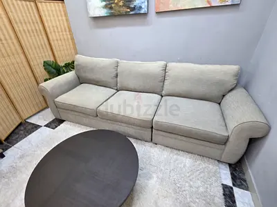 Pottery barn 3XL seater fabric sofa in good condition