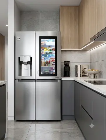 LG 638L Multi-Door Side-by-Side Fridge Freezer | InstaView | UV Nano Water Dispenser | Premium