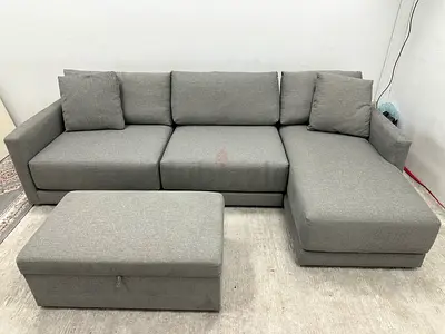 Like new condition crate&barrel lshape sofa