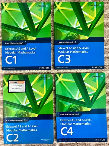 Set of 4 Pearson Edexcel AS/A Level Modular Mathematics Textbooks (C1-C4)