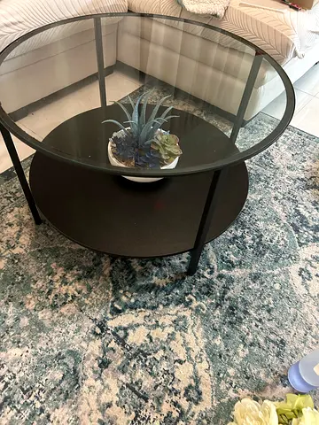 Ikea round coffee table plus free artificial plant - JVC pick up