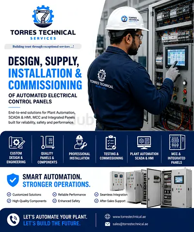 Design, Supply, Installation & Commissioning of Electrical Control Panels for any Plant automation