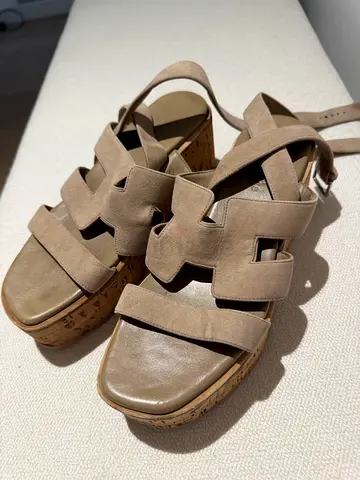 Hermès — Havane 30 sandal, beige argyle, size 38