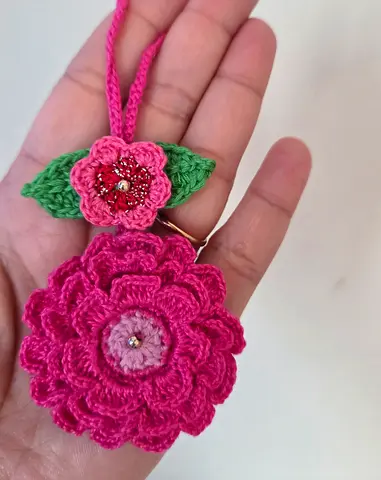 Hair Accessories ❤️ Crochet Design (Handmade) Key chain