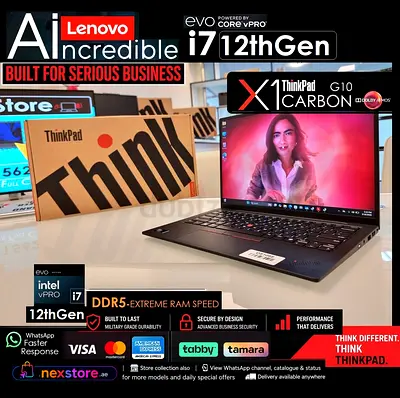 ● ThinkPad X1 Carbon VPro i7 12thGen 5200Mhz DDR5 Lighting Fast xps yoga zbook elite dragonfly t14s