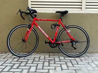 Red Mogoo Road Bike - Lightweight Frame, Ready to Ride