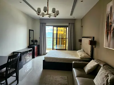 Furnished Studio with Balcony ( Elite Downtown Residence)