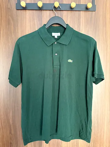 Lacoste Classic Fit Green Polo - Size US XL
