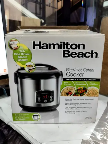 Hamilton Beach Rice and Hot Cereal Cooker - Like New in Box
