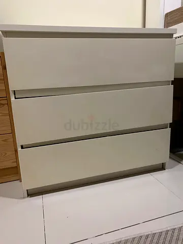 White ikea drawers