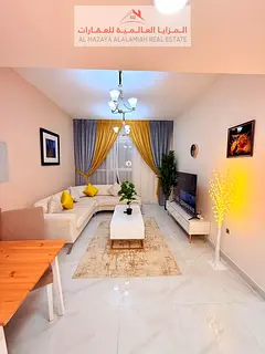 Furnished One Bedroom Apartment for Monthly Rent in Al Taawun with Balcony Open View Parking and Int