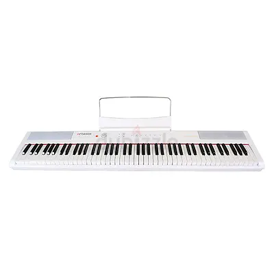 ARTESIA Performer Series 88 Velocity Sensitive Weighted Keys Portable Piano, White
