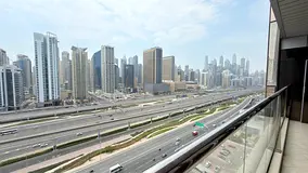 3 BEDROOM | FULL SHEIKH ZAYED ROAD | RENTED 210K | NO COMMISSION | BUILDING NEXT TO METRO STATION