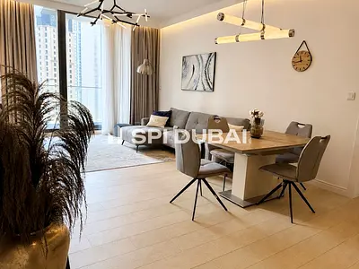 شقة مفروشة بغرفة نوم واحدة | LIV Residence | إطلالات على المارينا والبحر