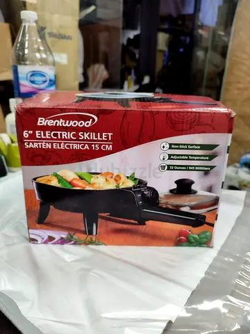 Brentwood 6" Electric Skillet - 15 cm, Non-stick, Adjustable Temp