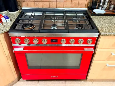 Smeg top gas oven electric cooker 90x60cm