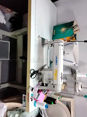 JUKI Industrial Sewing Machine on Work Table - Used, Working Condition