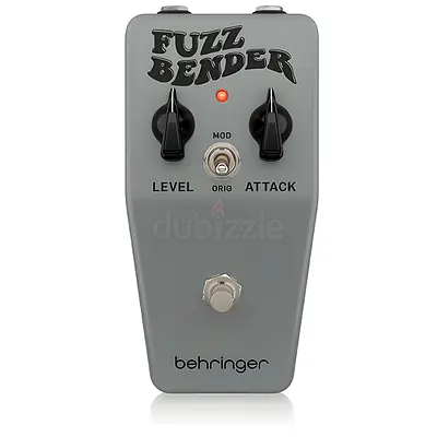 Behringer FUZZ BENDER Vintage 60s Style Fuzz Pedal with Custom Bias Mod Switch