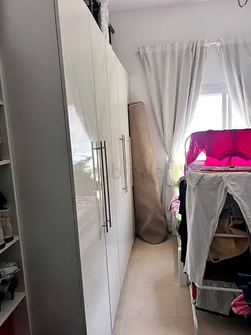 White 3-Door Wardrobe / Armoire in Good Condition