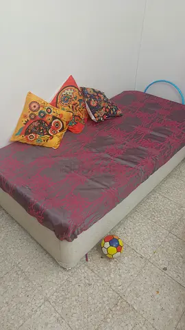Single Bed with Medical Mattress (with mattress cover)