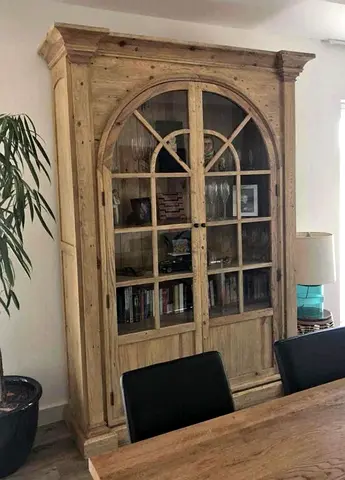 Timothy Oulton Solid Wood Bookcase Display Cabinet