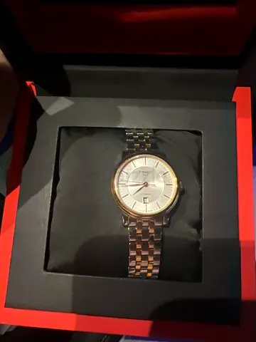 Women’s watch, carson premium automatic wristwatch with original box. Model number: T122.207.22.031.