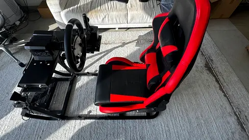 Moza R9 V3 Full Racing Simulator Rig with shifter and handbrake