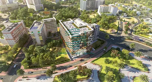 مفروشة بغرفة نوم واحدة | الفصل الأول من نيوبري | شرفة وإطلالات على المدينة