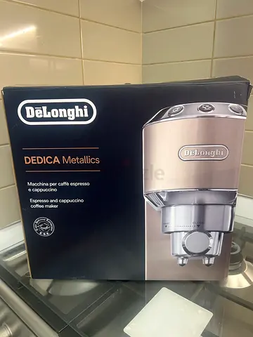 DeLonghi Dedica Metallic Espresso Machine (boxed)
