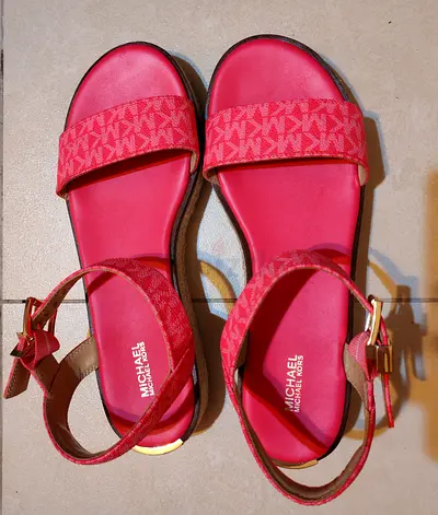 Pink Michael Kors Women's Sandals - Size 41 Gently Used