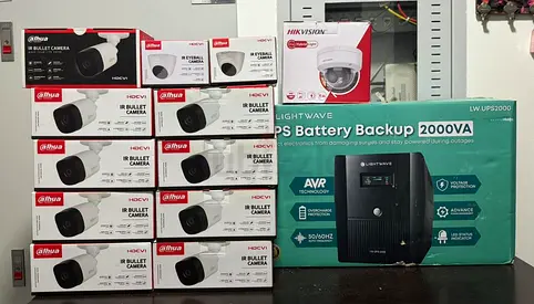BRAND NEW CCTVs and UPS BATTERY Equipment