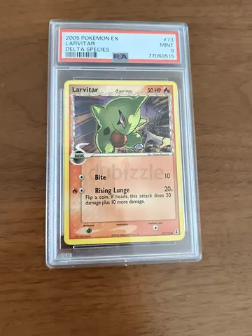2005 Pokémon EX Delta Species Larvitar PSA 9 Graded Card