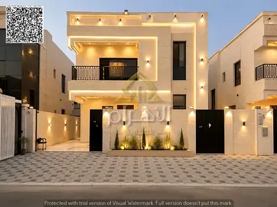Luxury villa for sale - two floors and a roof terrace with a modern design, featuring 5 spacious bedrooms and high-end finishes